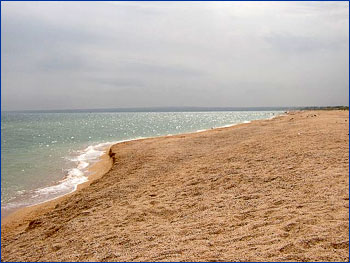 Пляж Арабатской стрелки. Азовское побережье