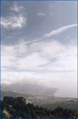 Вид на Ялту с горы Ай-Петри