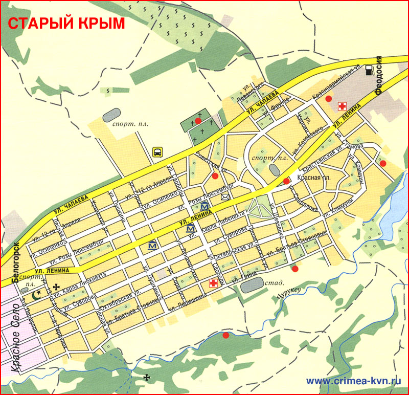 План города Старый Крым